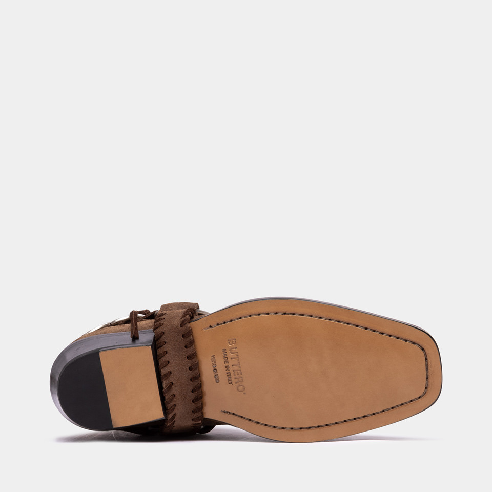 BUTTERO: STIVALE DALTON  IN SUEDE MARRONE