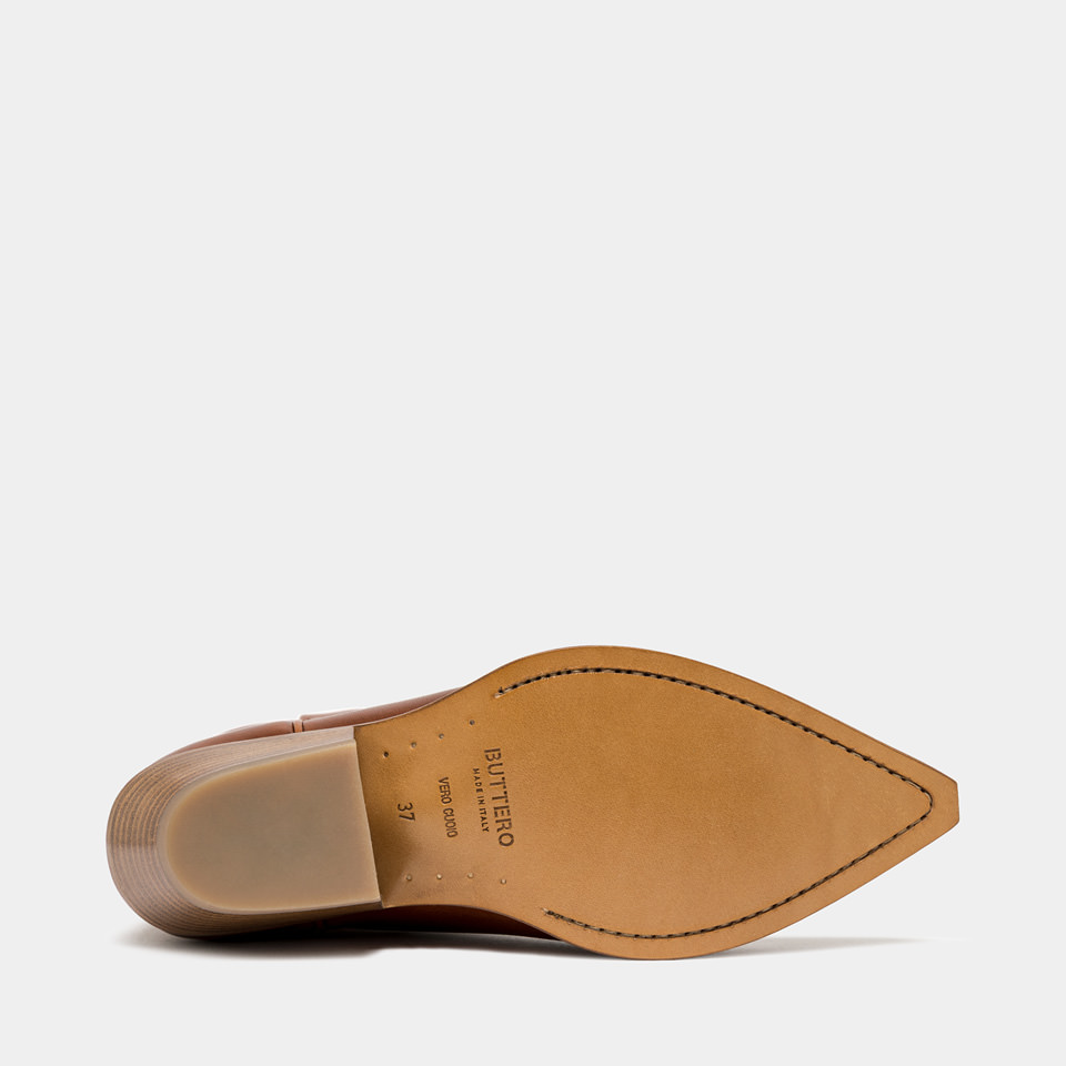 BUTTERO: STIVALE FLEE IN PELLE CORTECCIA