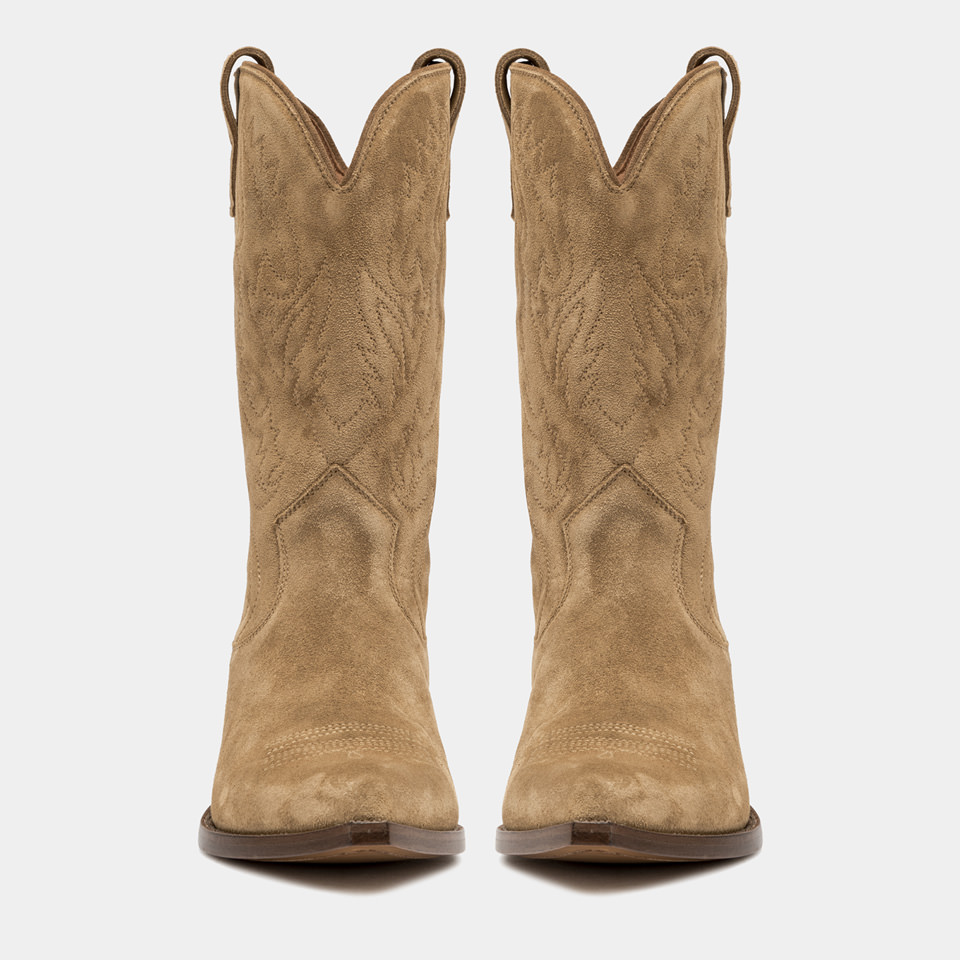 BUTTERO: STIVALE FLEE IN SUEDE RAME