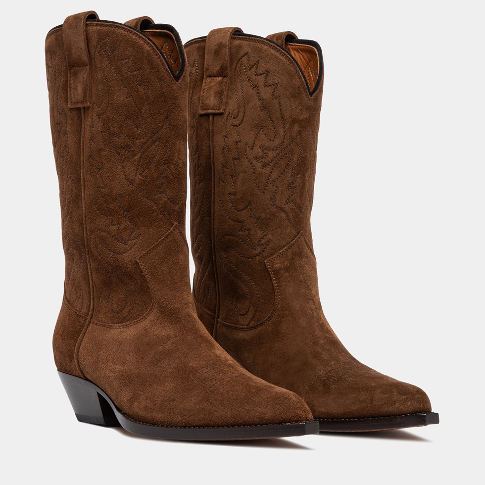 BUTTERO: STIVALE FLEE IN SUEDE SIGARO