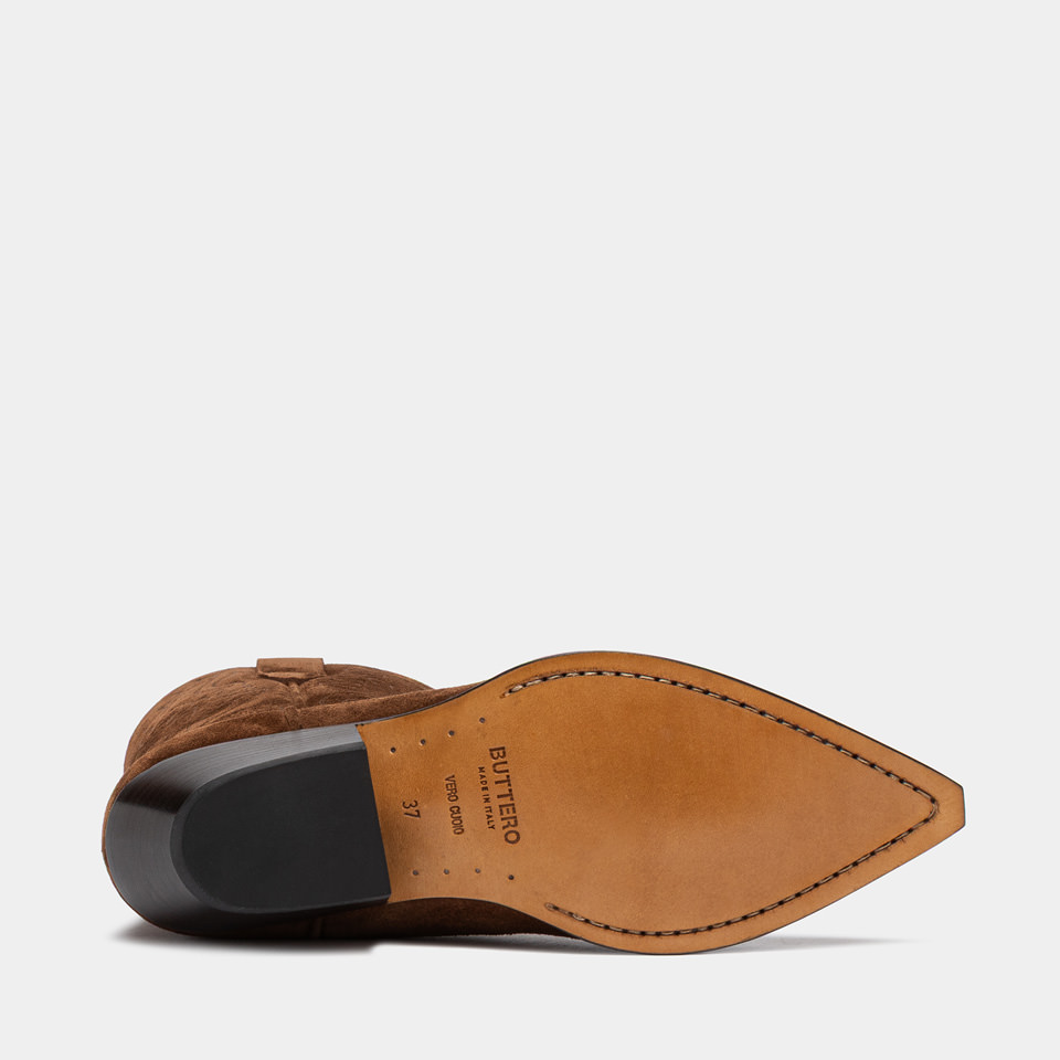 BUTTERO: STIVALE FLEE IN SUEDE SIGARO
