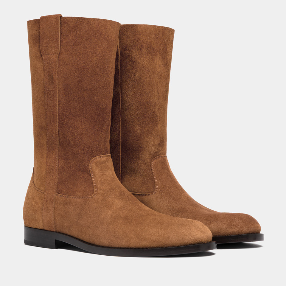 BUTTERO: STIVALE FLOYD IN SUEDE TERRA