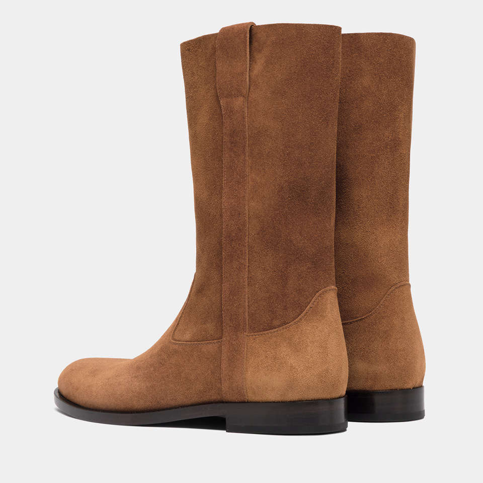 BUTTERO: STIVALE FLOYD IN SUEDE TERRA