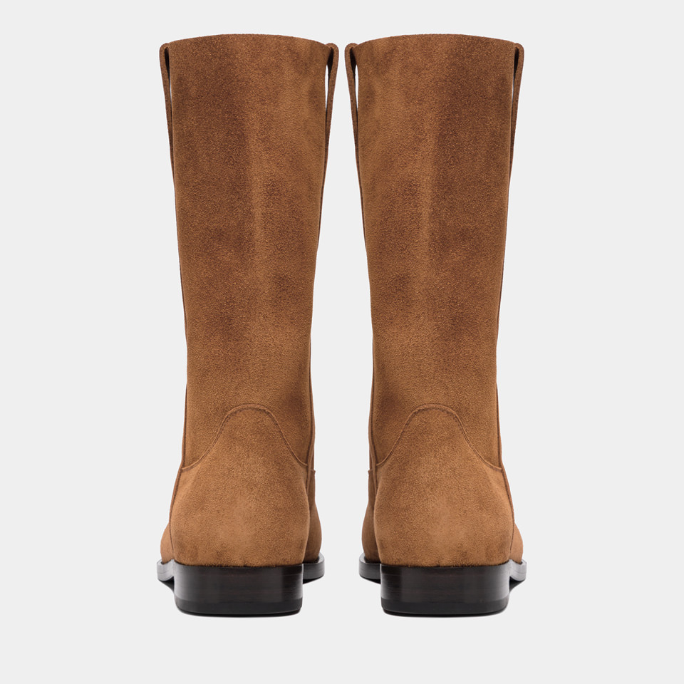 BUTTERO: STIVALE FLOYD IN SUEDE TERRA