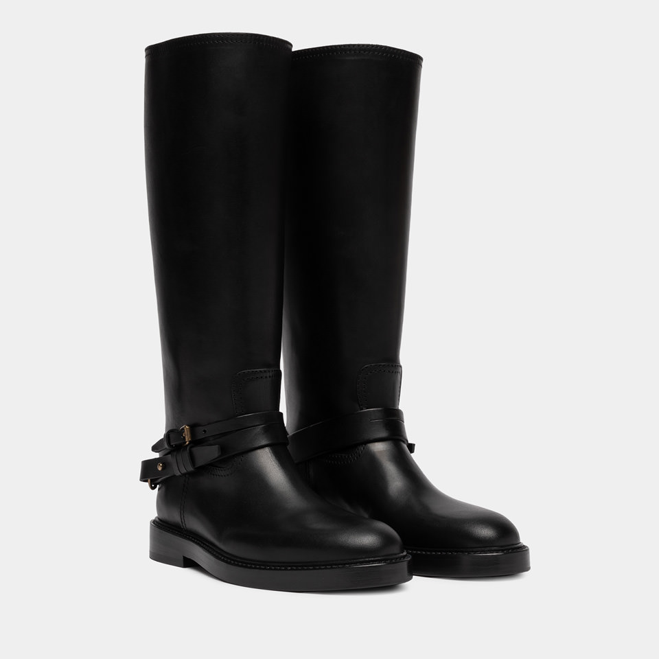 BUTTERO: STIVALE LAYDEE IN PELLE NERO