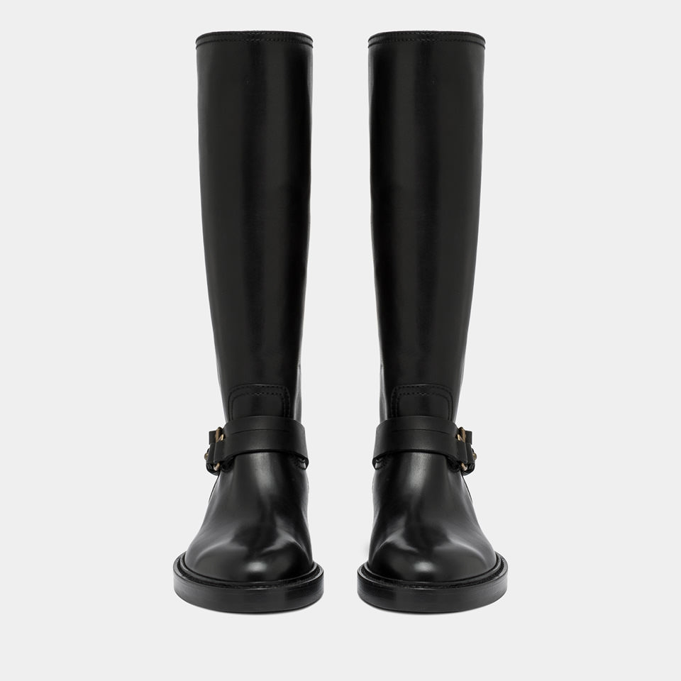 BUTTERO: LAYDEE BOOTS IN BLACK LEATHER