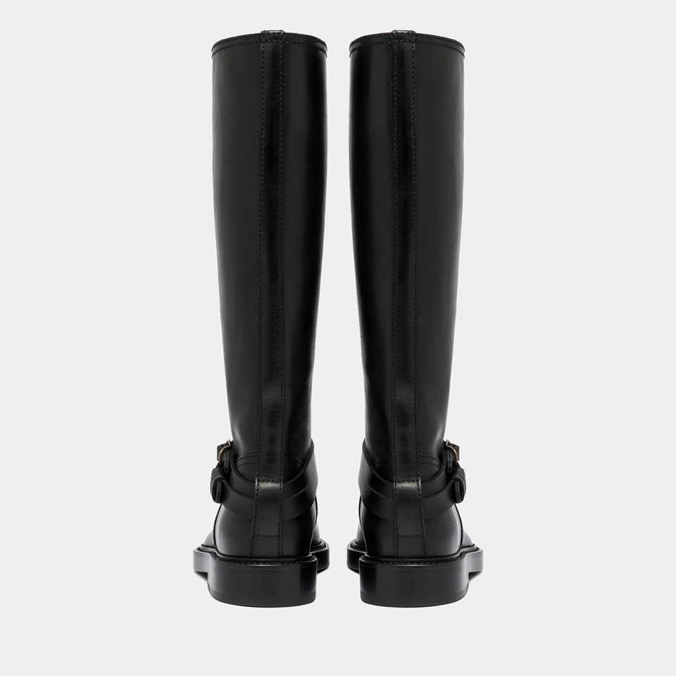 BUTTERO: LAYDEE BOOTS IN BLACK LEATHER