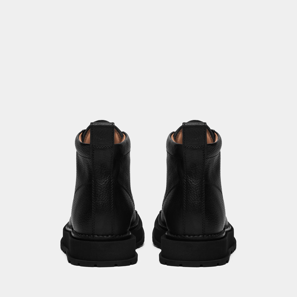 BUTTERO: BOTTINE AEDI EN CUIR NOIR MARTELE'