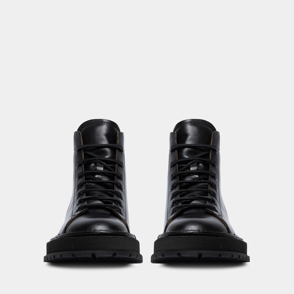 BUTTERO: STIVALETTO AEDI IN PELLE NERO