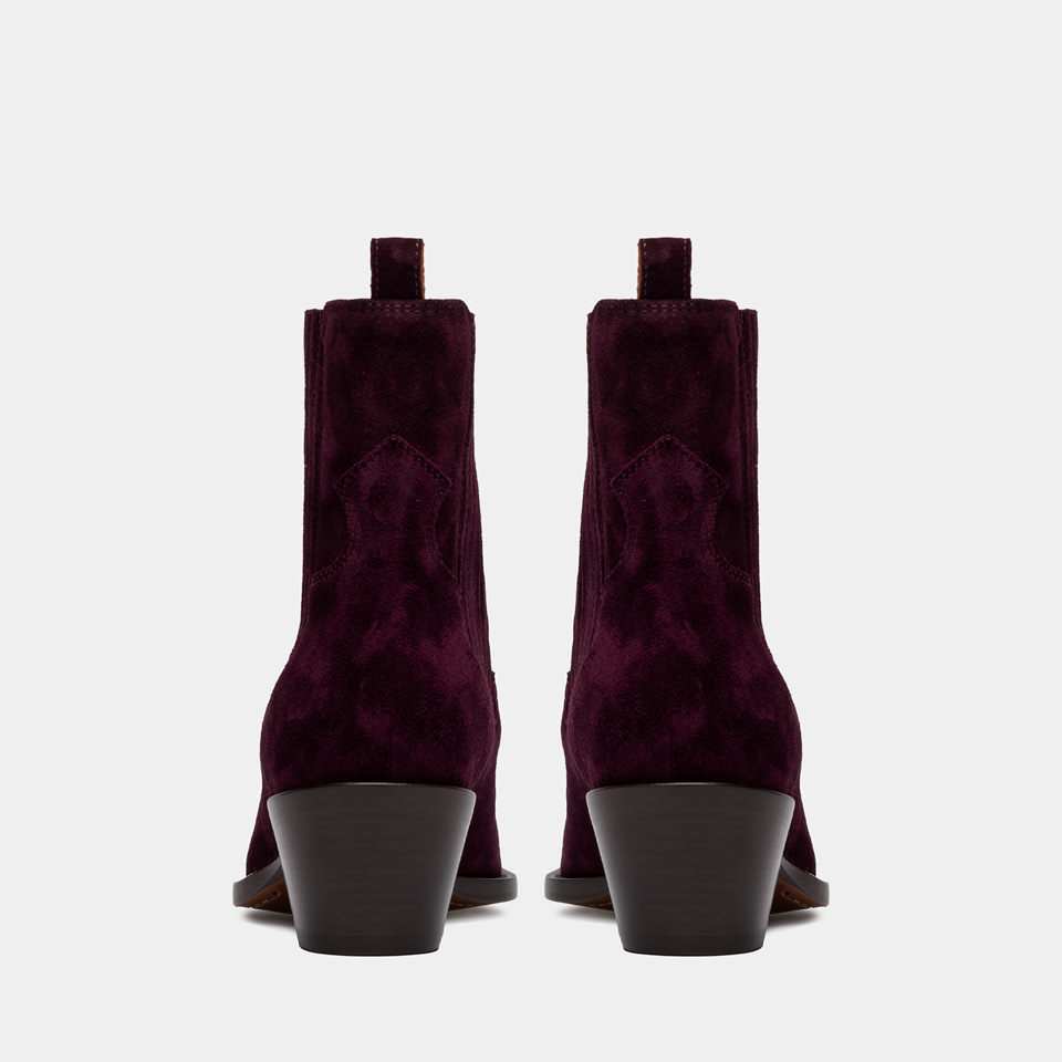 BUTTERO: BOTTINE ANNIE EN DAIM AMARONE