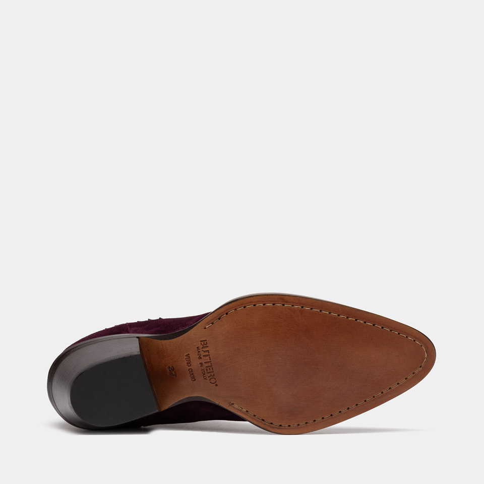 BUTTERO: BOTTINE ANNIE EN DAIM AMARONE