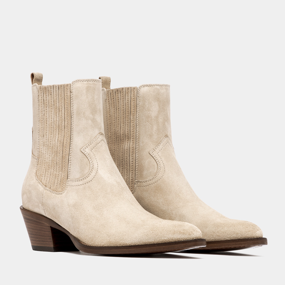 BUTTERO: ANNIE BOOTS IN COOKIE BROWN SUEDE