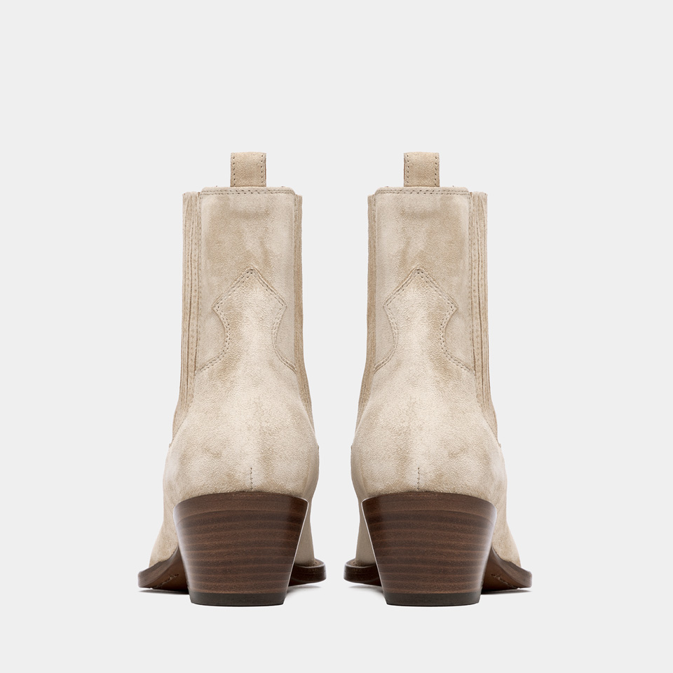 BUTTERO: ANNIE BOOTS IN COOKIE BROWN SUEDE