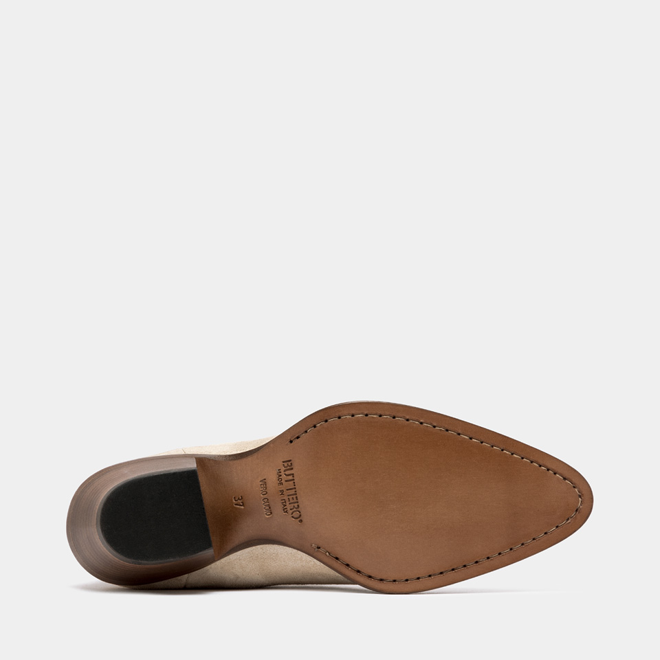 BUTTERO: ANNIE BOOTS IN COOKIE BROWN SUEDE