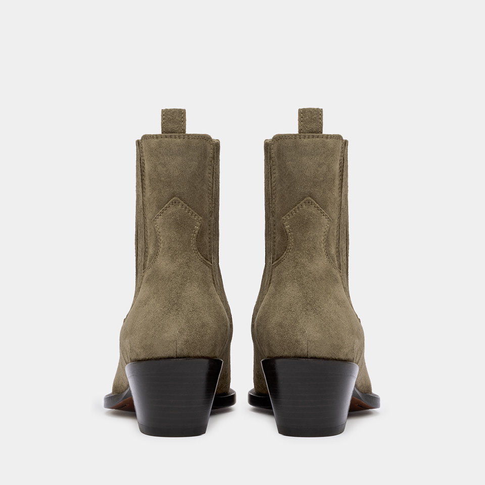 BUTTERO: ANNIE BOOTS IN FOREST SUEDE