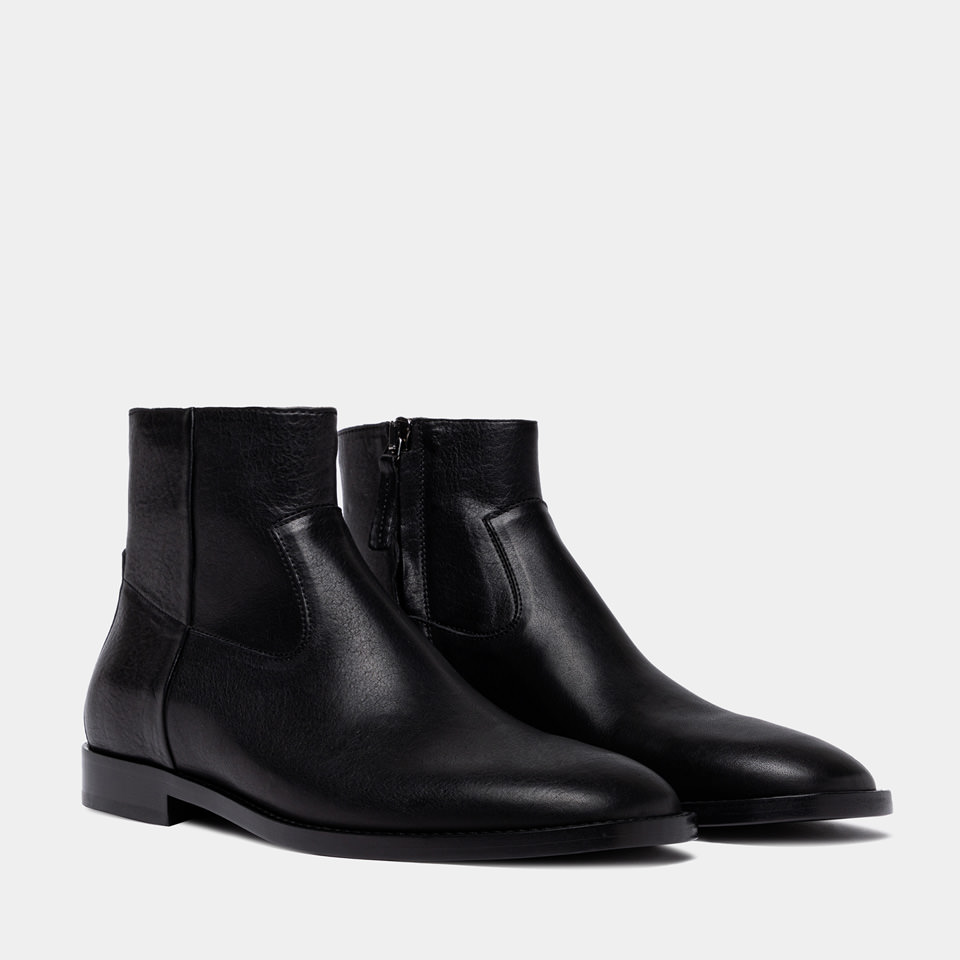BUTTERO: STIVALETTO CASENTINO IN PELLE NERO