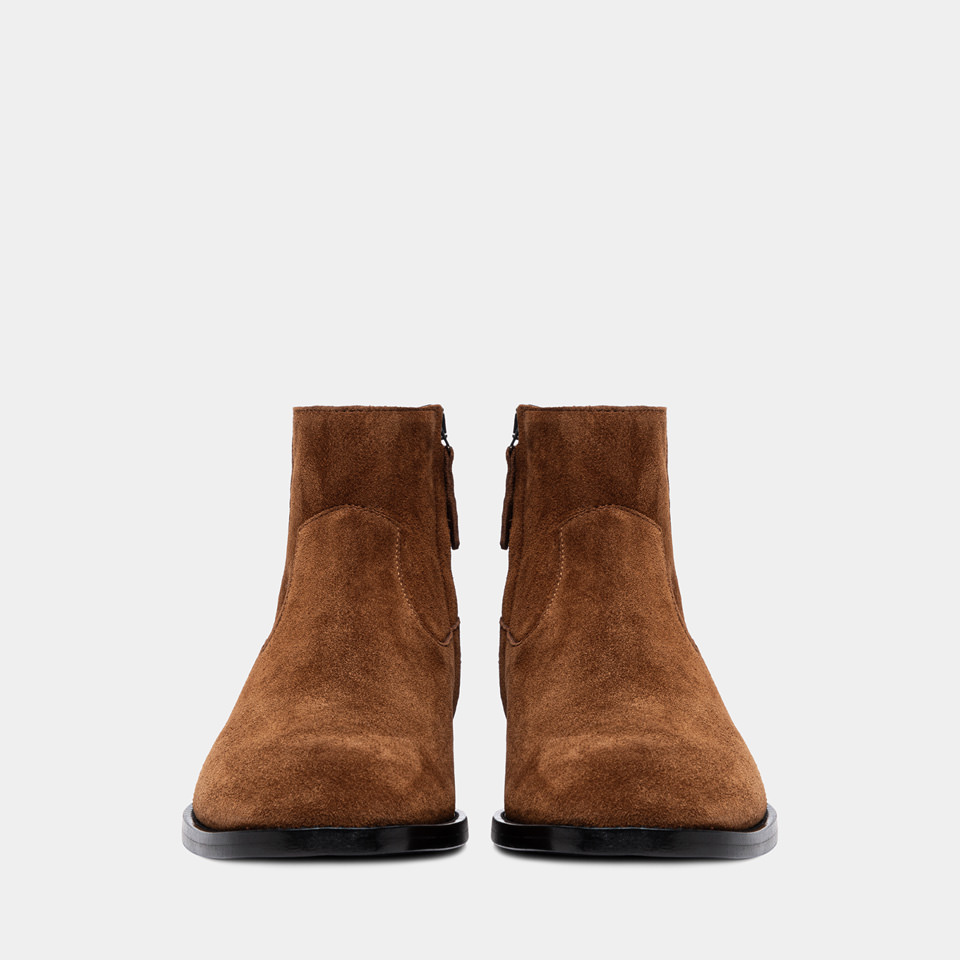 BUTTERO: BOTTINE CASENTINO EN DAIM MARRON