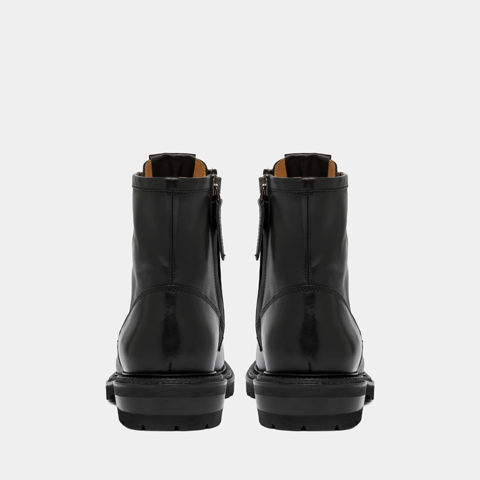 BUTTERO: FIORENTINA ANKLE BOOTS IN BLACK LEATHER