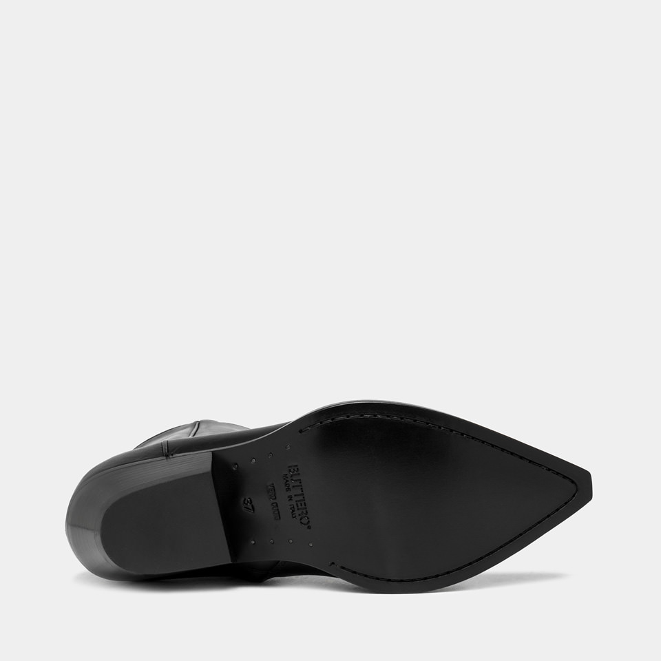 BUTTERO: STIVALETTO FLEE IN PELLE NERO