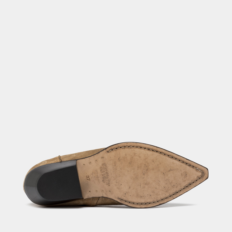 BUTTERO: STIVALETTO FLEE IN SUEDE RAME