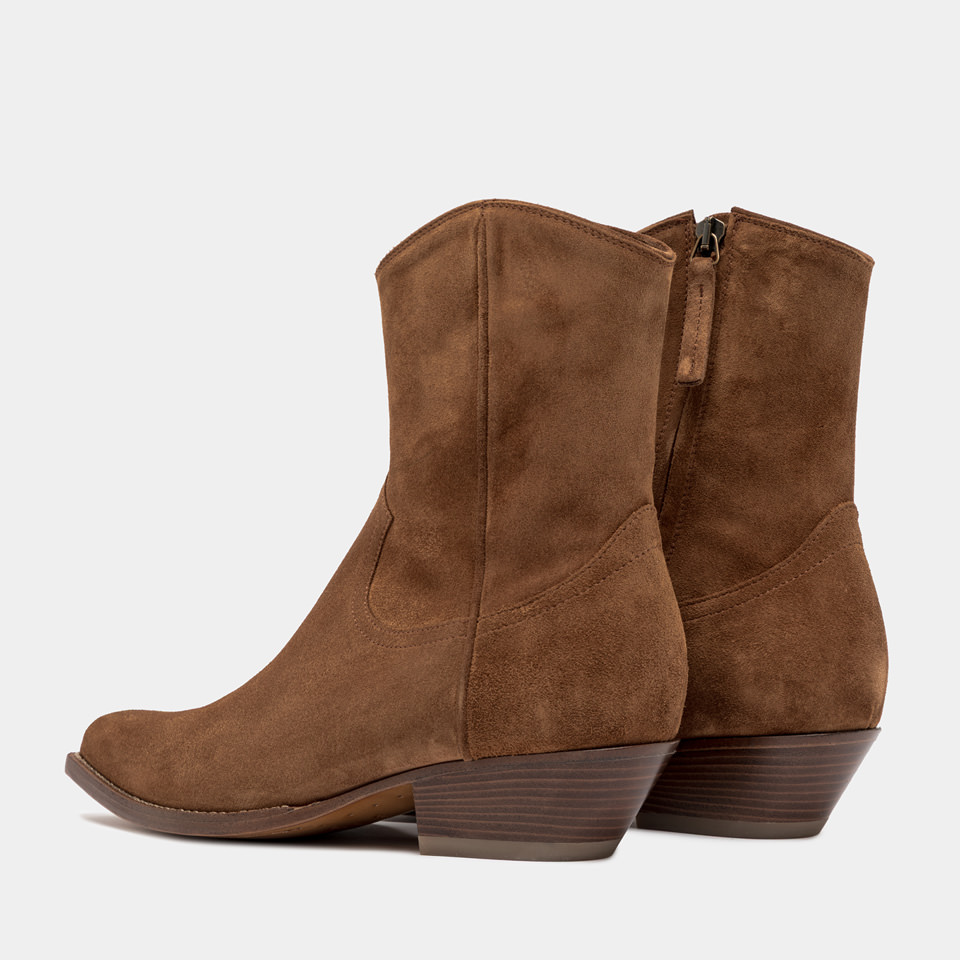 BUTTERO: STIVALETTO FLEE IN SUEDE TERRA