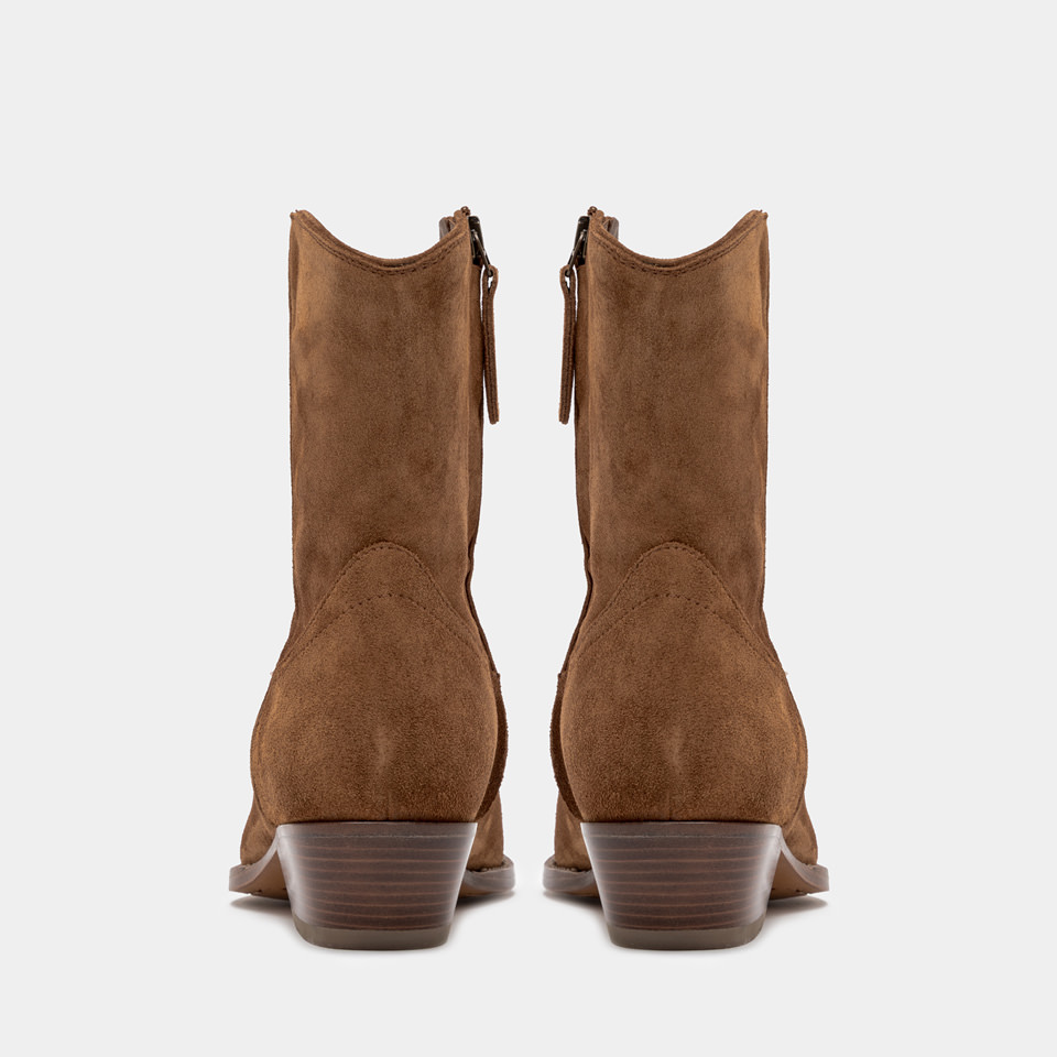 BUTTERO: STIVALETTO FLEE IN SUEDE TERRA