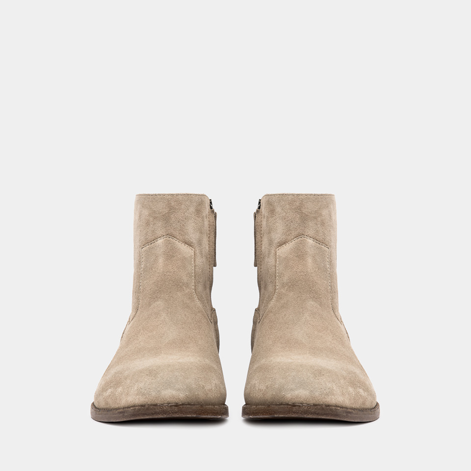 BUTTERO: BOTTINE FLOYD EN DAIM BEIGE