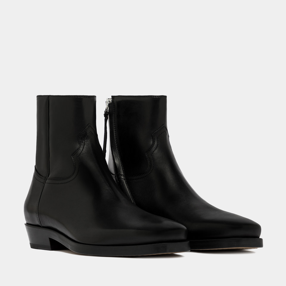 BUTTERO: STIVALETTO MAURI IN PELLE NERO