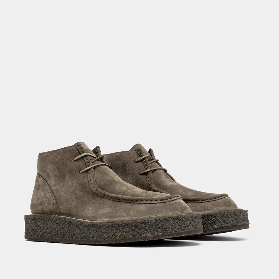 BUTTERO: MOTA ANKLE BOOTS IN HUNTER GREEN SUEDE
