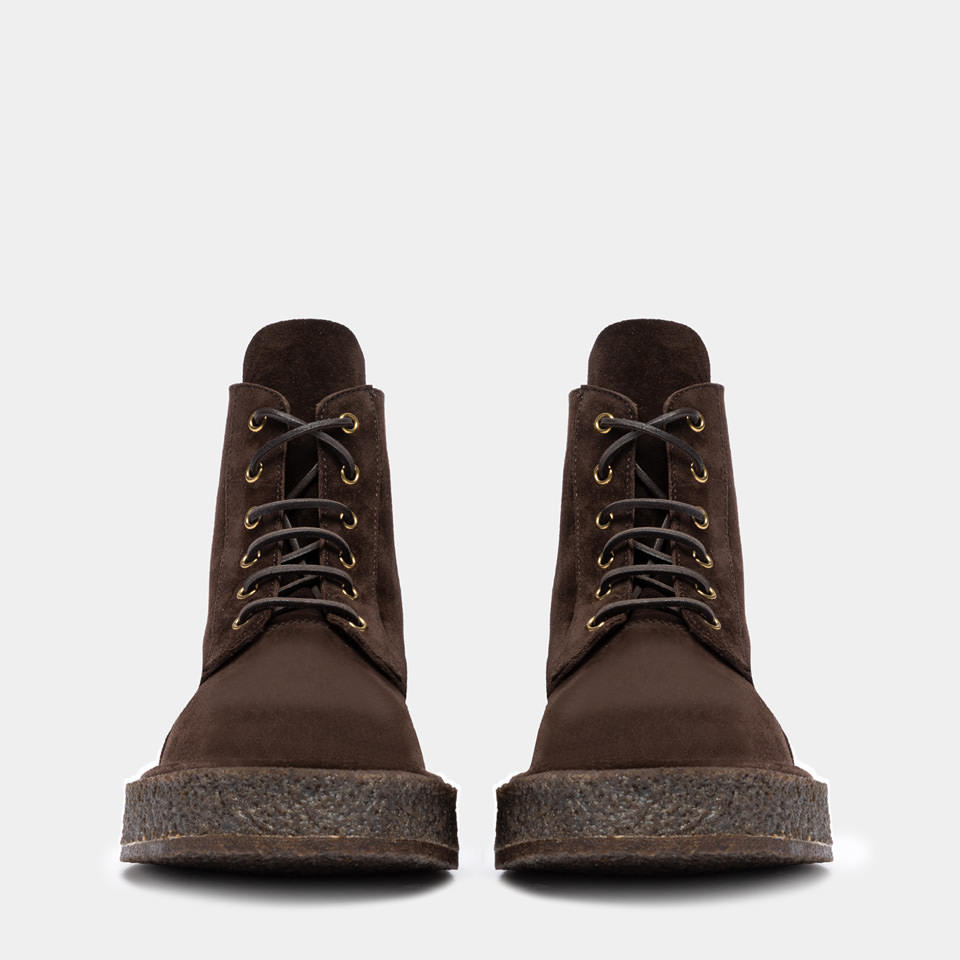 BUTTERO: BOTTINES MOTA EN DAIM MOCHA