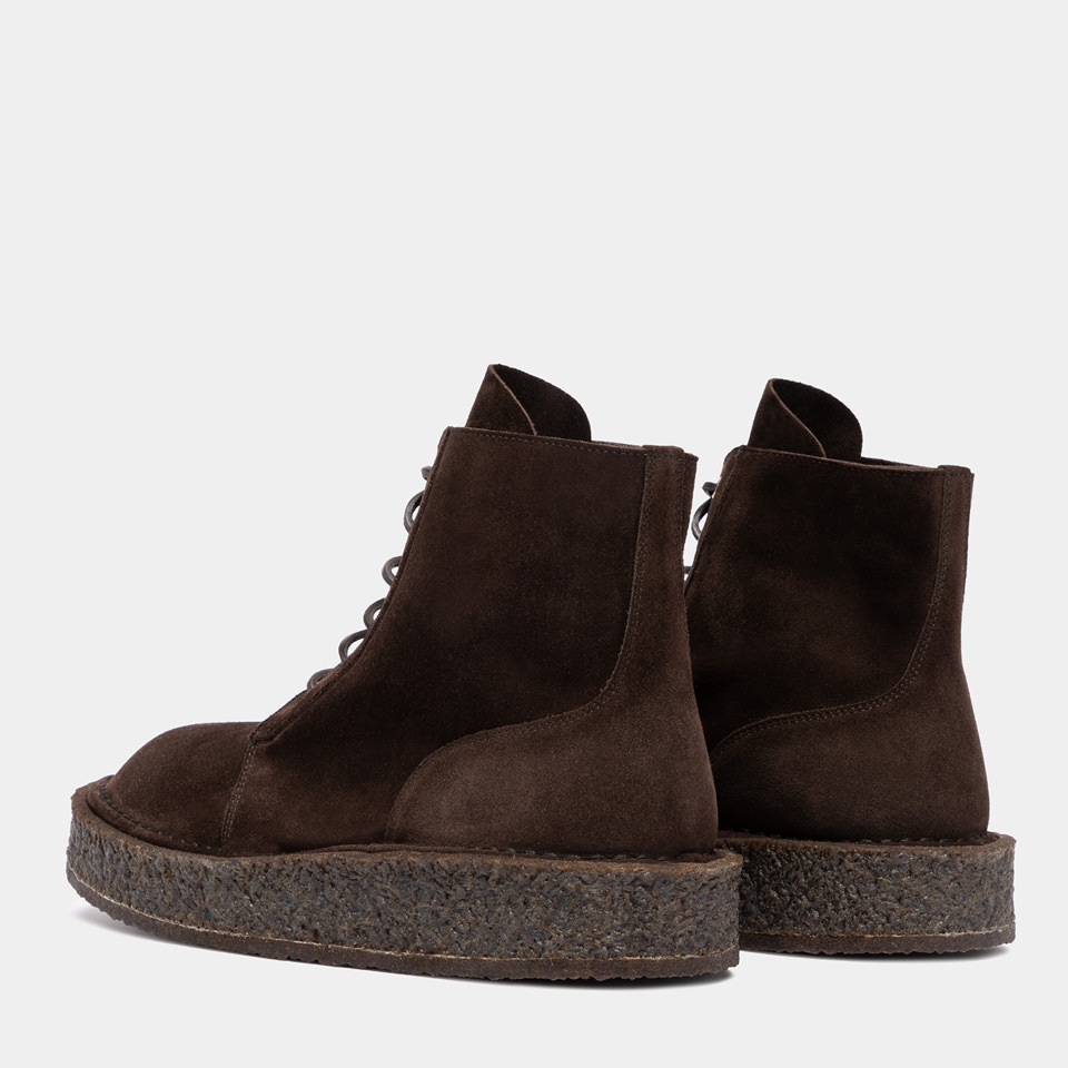 BUTTERO: BOTTINES MOTA EN DAIM MOCHA