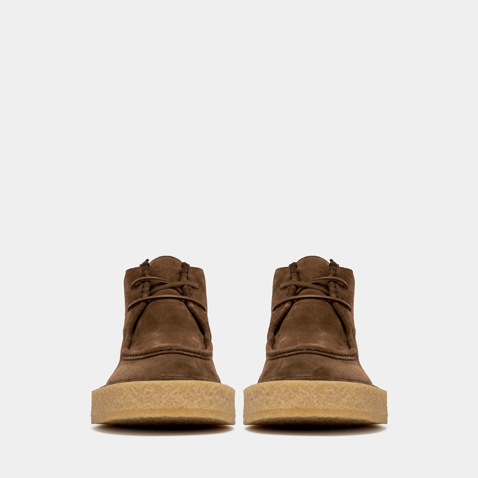 BUTTERO: MOTA ANKLE BOOTS IN CIGAR SUEDE