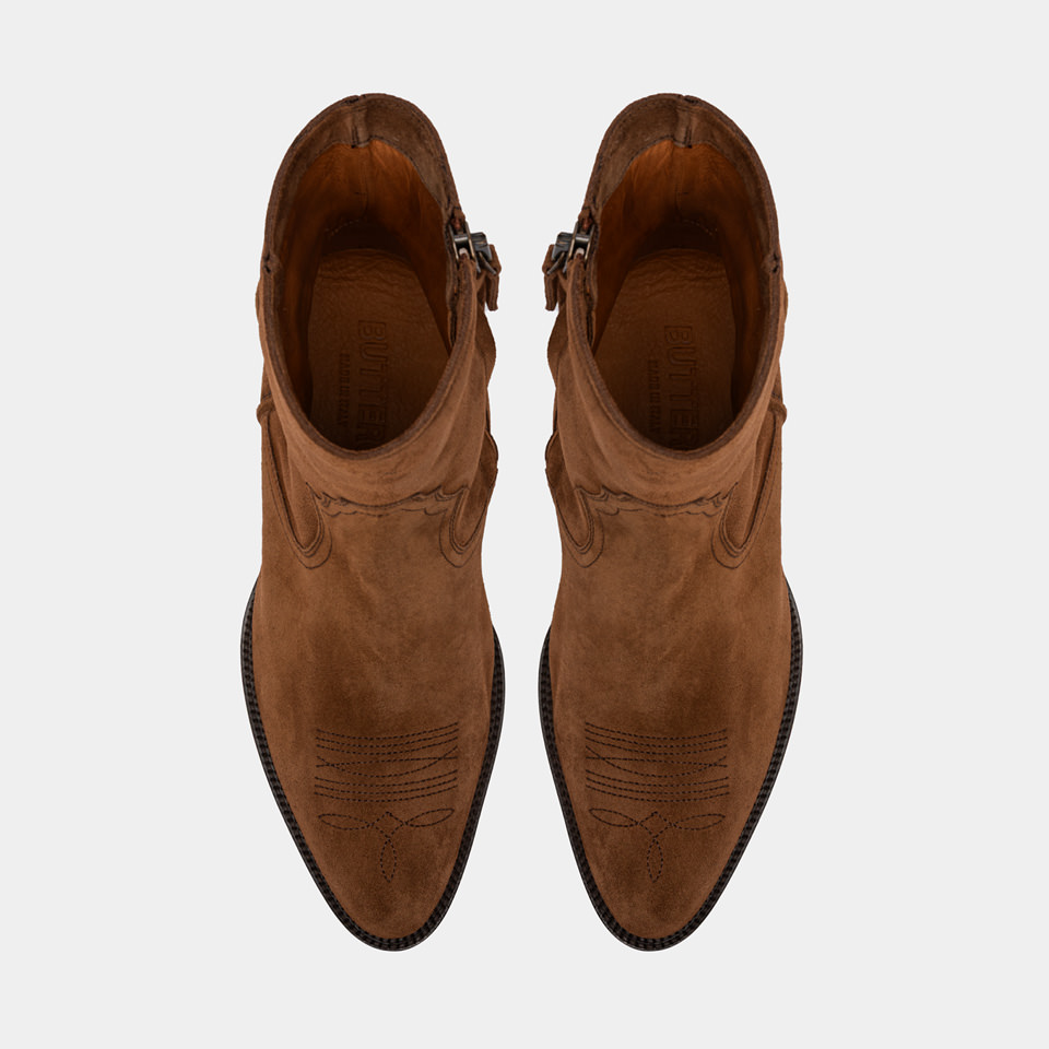 BUTTERO: STIVALETTO SANTOMATO IN SUEDE SIGARO