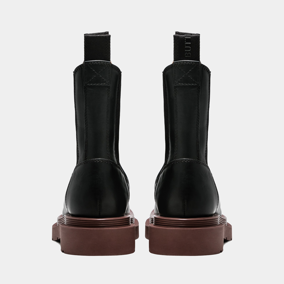 BUTTERO: CHELSEA BOTTE STORIA EN CUIR NOIR