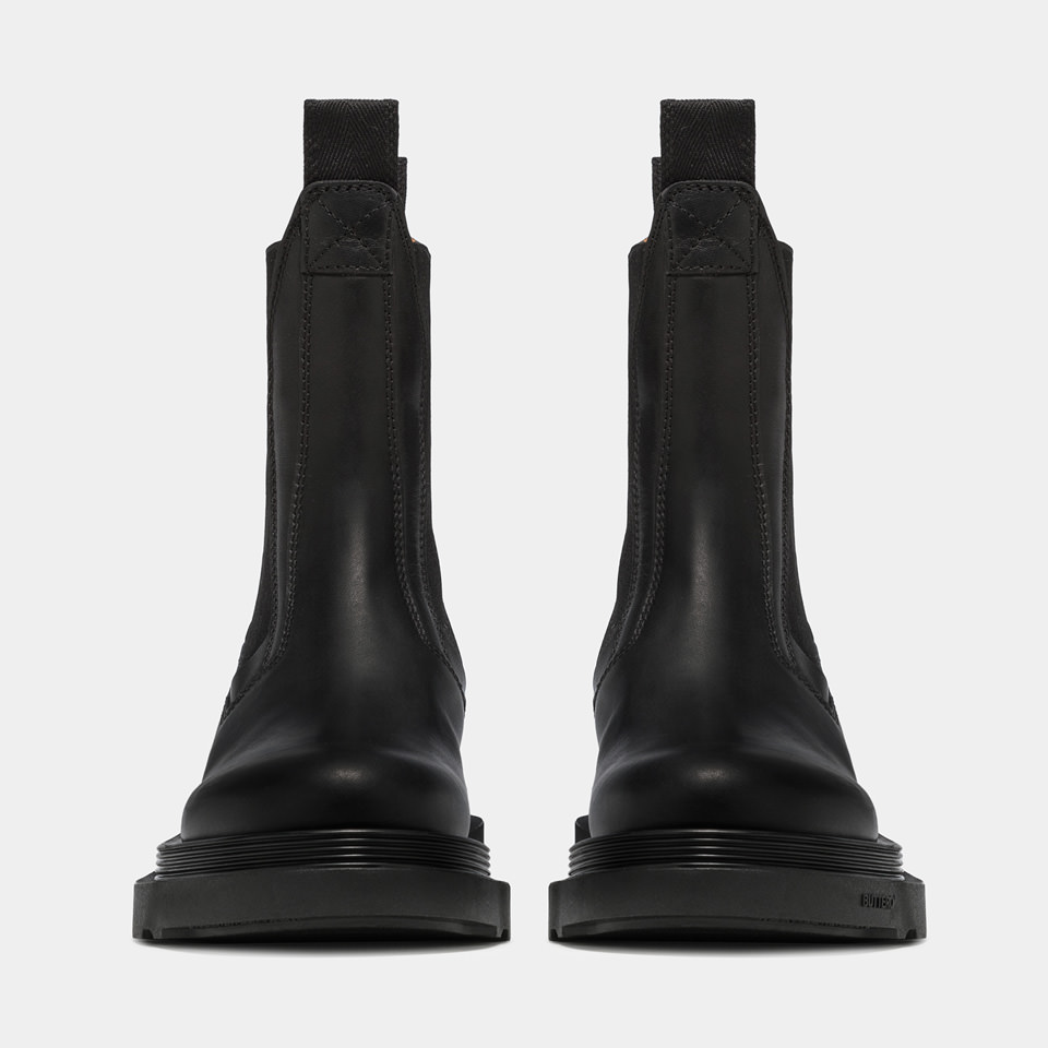 BUTTERO: STORIA CHELSEA BOOTS  IN BLACK  LEATHER 