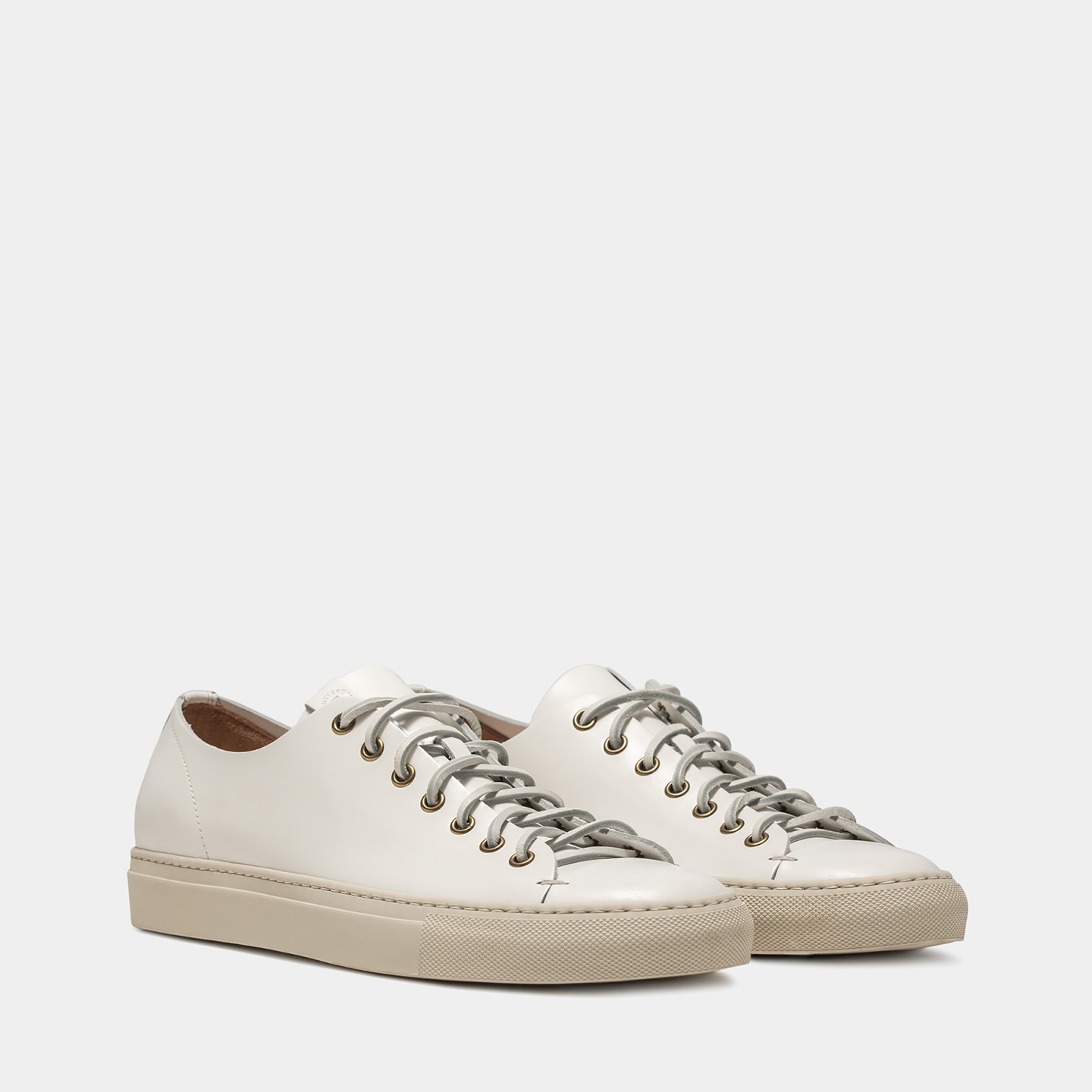 BUTTERO SNEAKERS TANINO IN PELLE BIANCO B4006UTHGBI1502PA02-BIANCO