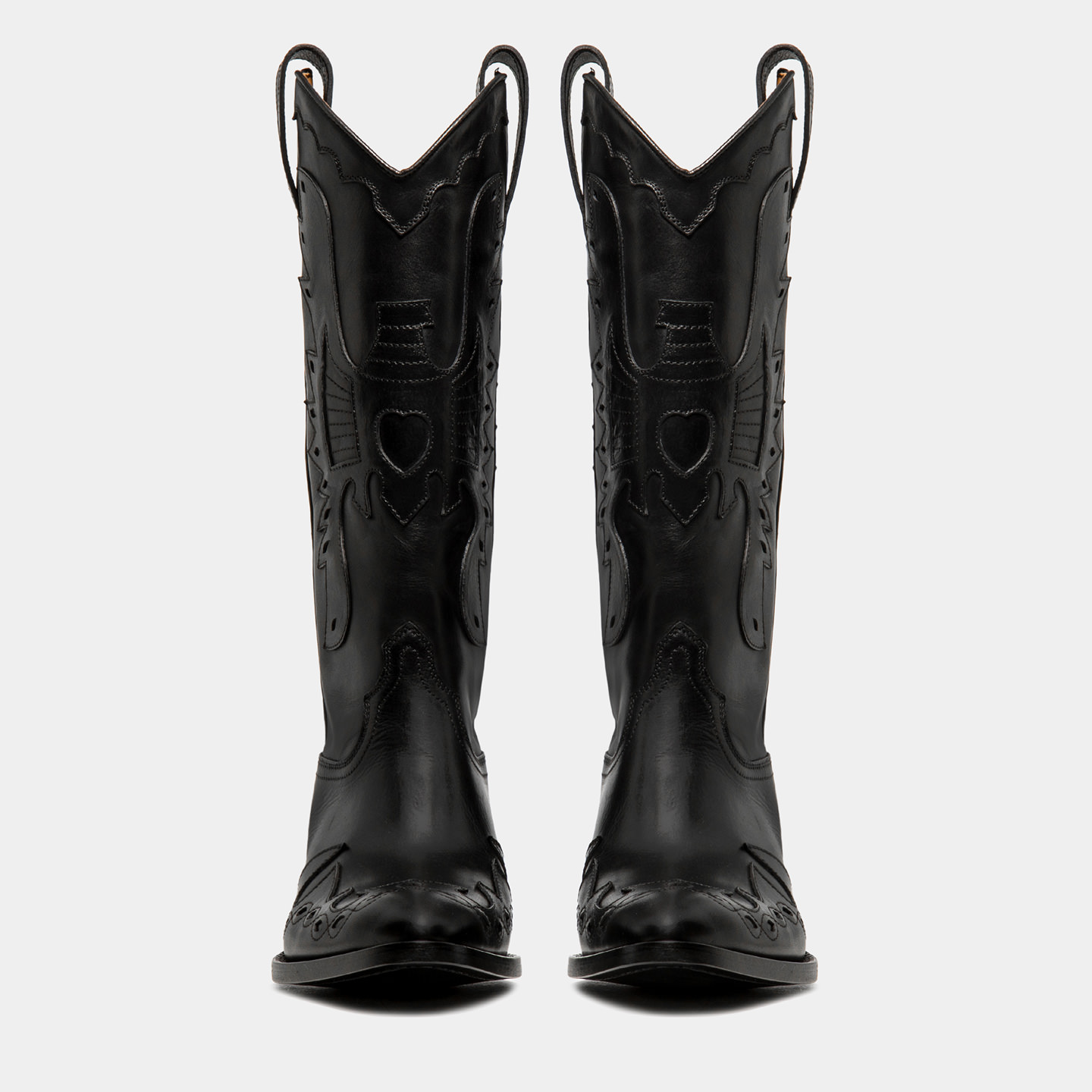 Buttero knee-high leather boots - Black